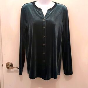 Emerald Green Velvet Tunic